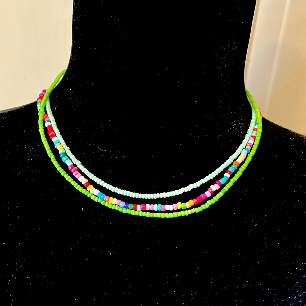 Beaded Necklaces, set of 3